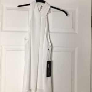 NWT Gabrielle Union white sleeveless top